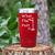 Red golf tumbler What The Putt