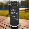 Black golf water bottle What The Putt