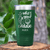 Green Golf Tumbler With Whos Your Caddie Design