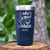 Navy Golf Tumbler With Whos Your Caddie Design
