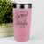Salmon Golf Tumbler With Whos Your Caddie Design