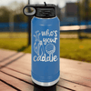 Blue golf water bottle Whos Your Caddie