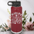 Maroon golf water bottle Worlds Kinda Good Gofler