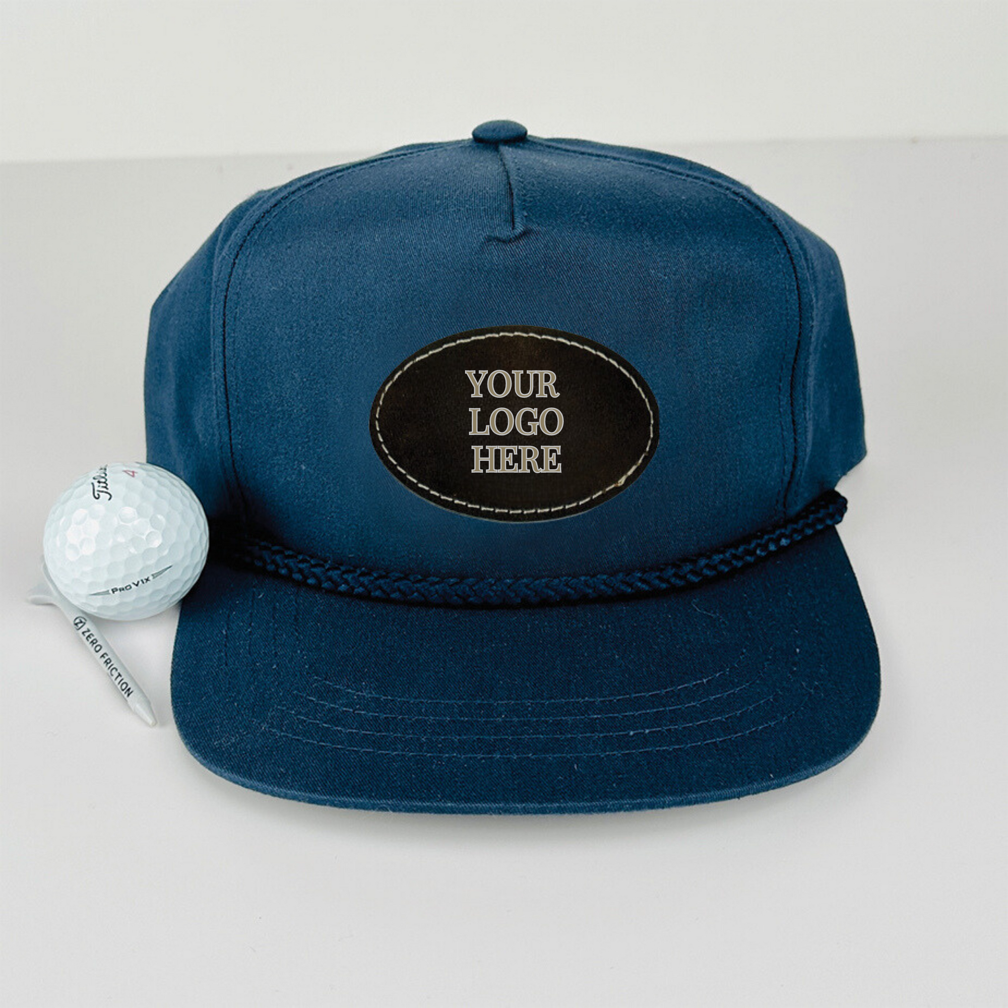 Custom logo golf hat with personalized patch