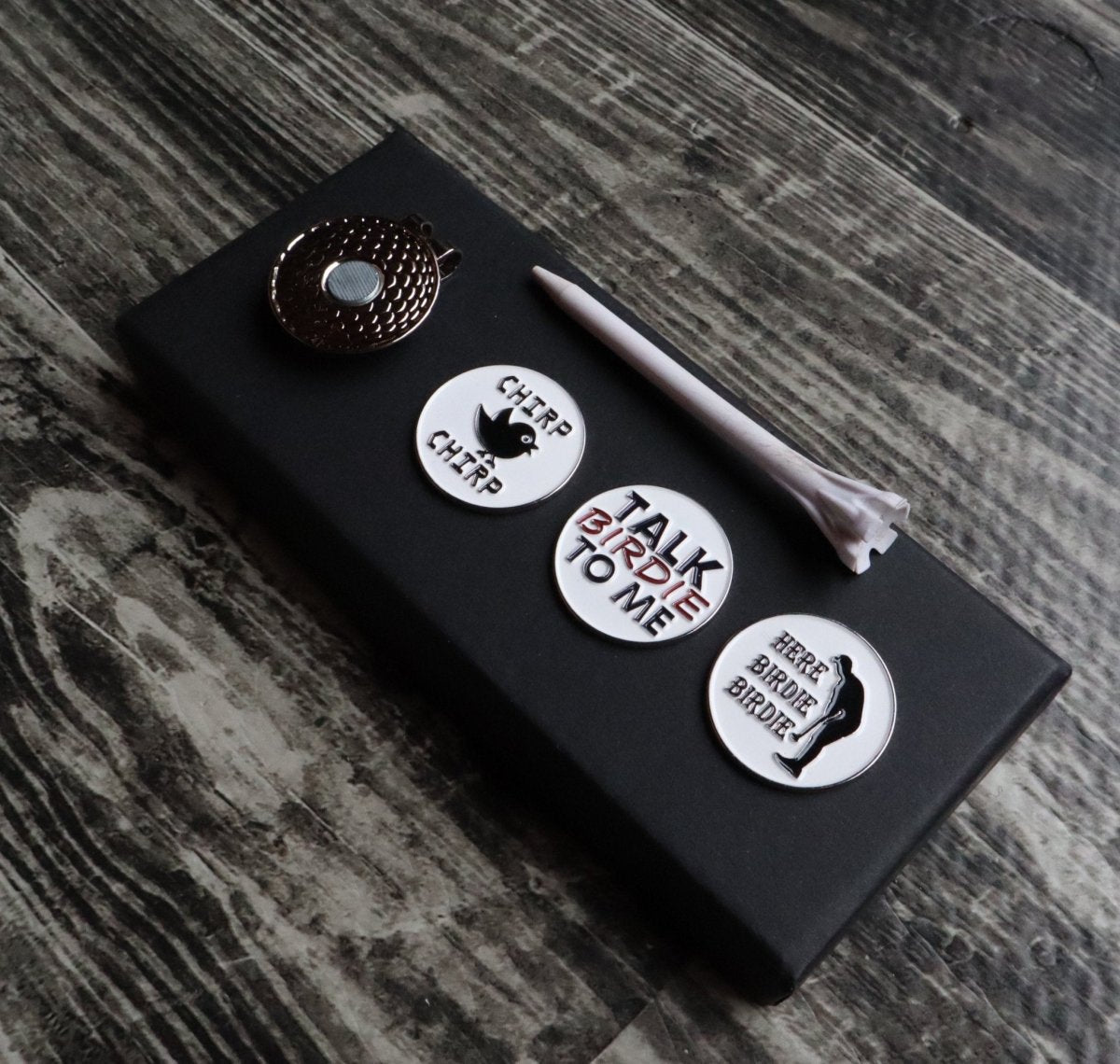 High-quality copper golf ball marker with a sleek, durable design