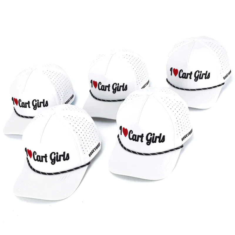 I ❤️ Cart Girls Golf Hat