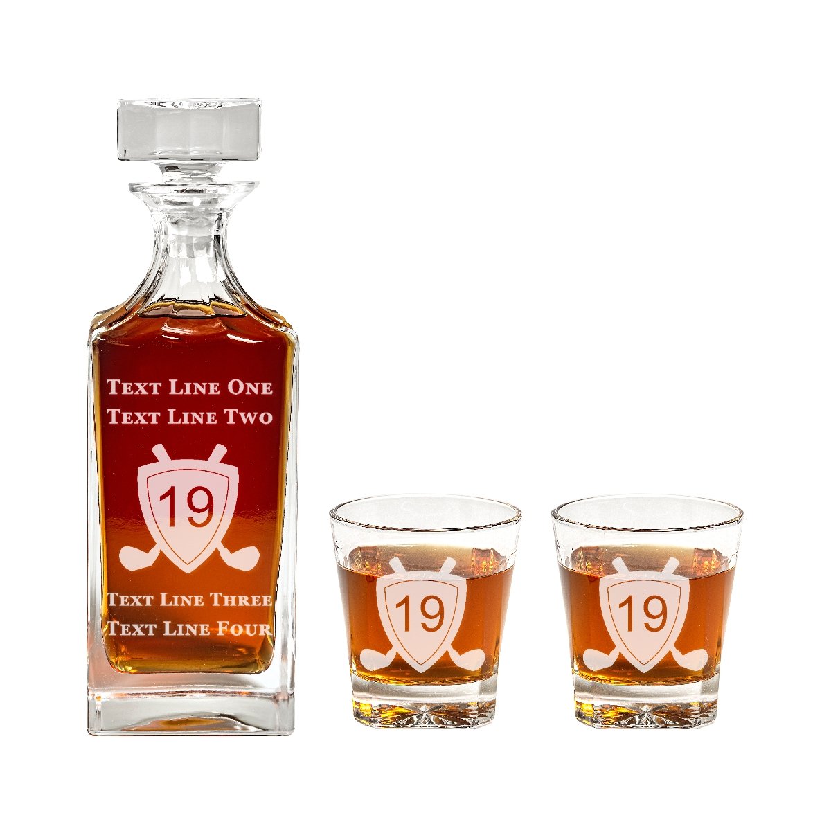 Personalized Golf Decanter