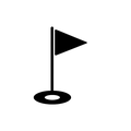 golf flag icon
